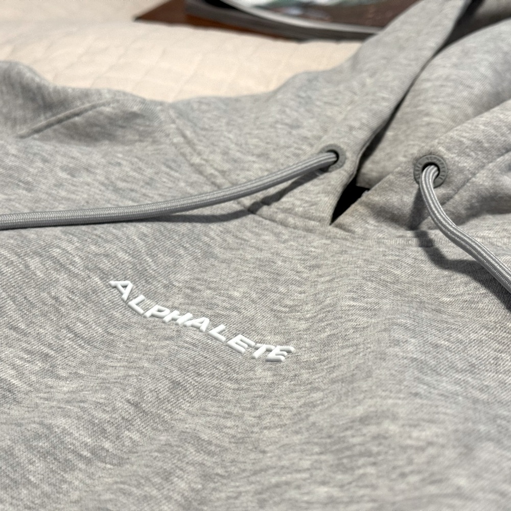 Alphalete cropped grey hoodie